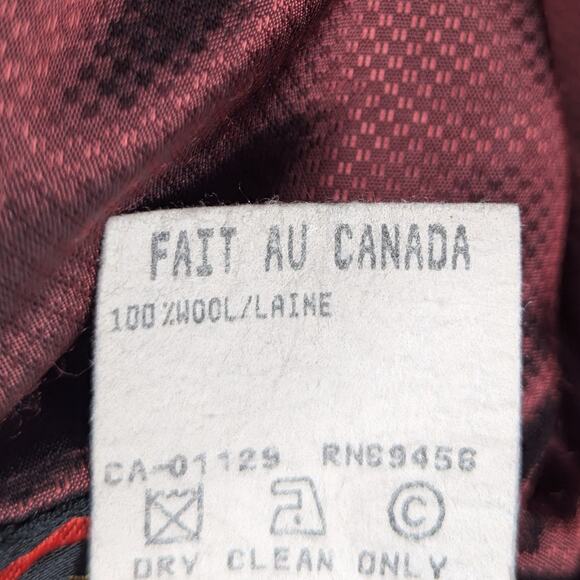 Kasper 44R Blazer Mens Navy Wool Double Breasted Gold Button Made in Canada - Picture 6 of 7